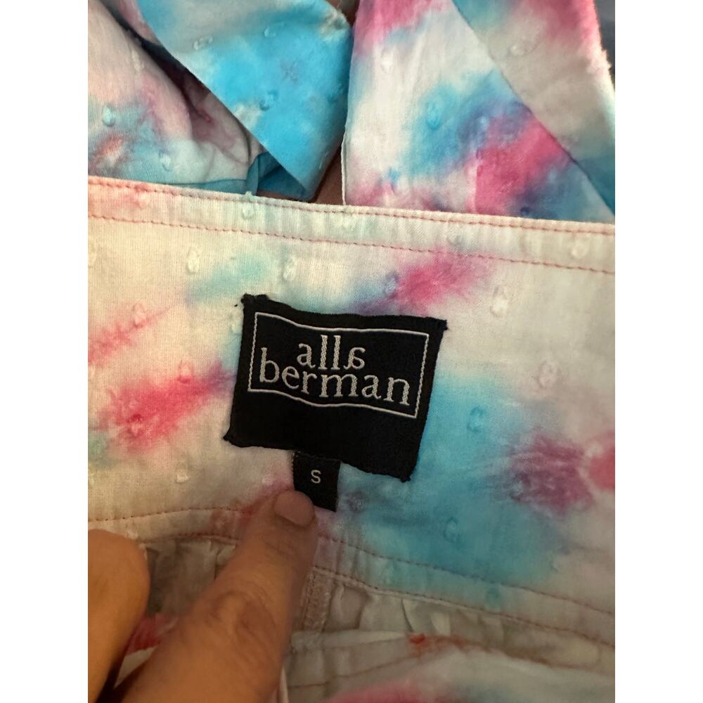 Alla Berman Kiki Blazer Amanda Short Set Tie Dye Womans XS/S NWT - Picture 11 of 12